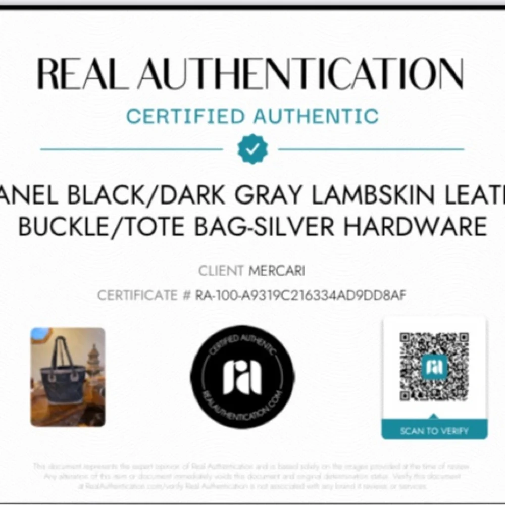 Chanel Black/Dark Gray vintage lambskin leather buckle/tote bag-silver hardware